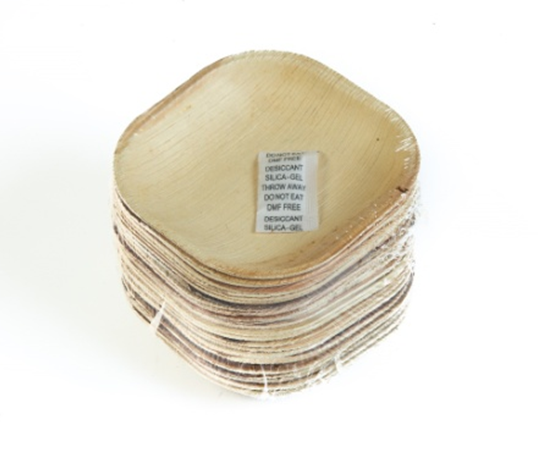 4” Palm Leaf Square Bowl - Image 3