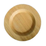 6” Round Palm Leaf Bowl