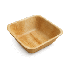 3” Palm Leaf Square Bowl