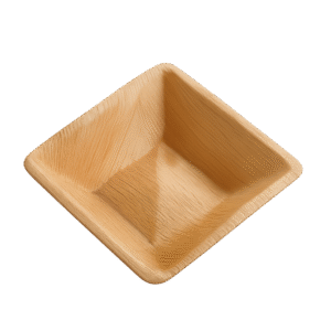 6” Palm Leaf Pyramid Bowl